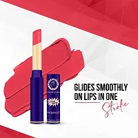 Colors Queen Non-Transfer Matte Lipstick 18Hrs Stay (Rubine)-thumb1