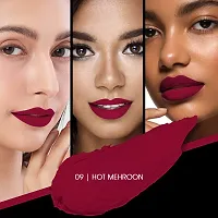 Colors Queen Kiss Lips Non Transfer Lipstick (Hot Maroon)-thumb1