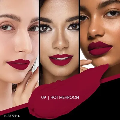 Colors Queen Kiss Lips Non Transfer Lipstick (Hot Maroon)-thumb2