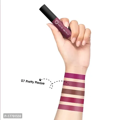 Colors Queen Mellow Matte Lip Cream, Long Wear Liquid Matte Lipstick, Velvety Soft Finish, Weightless Formula, Long Lasting Lipstick, Matte Liquid Lipstick for Women (07 - Pretty Please)-thumb3