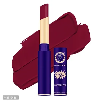 Colors Queen Non-Transfer Matte Lipstick 18Hrs Stay, Matte Finish - Bridal Maroon-thumb0