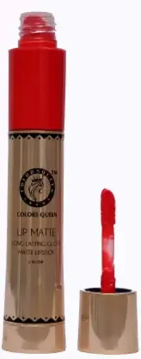 COLORS QUEEN Lip Matte 2in1 Long Lasting Gloss  Matte Lipstick (Red Lable, 13 ml)-thumb1