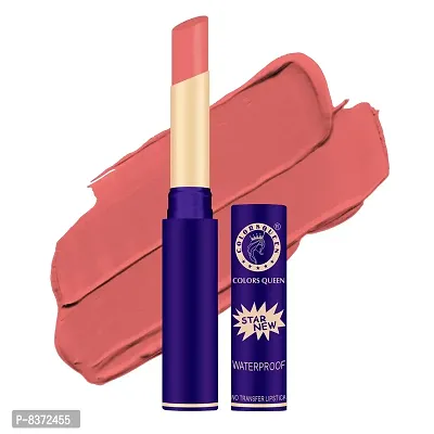 Colors Queen Non-Transfer Matte Lipstick 18Hrs Stay (Love Peach)
