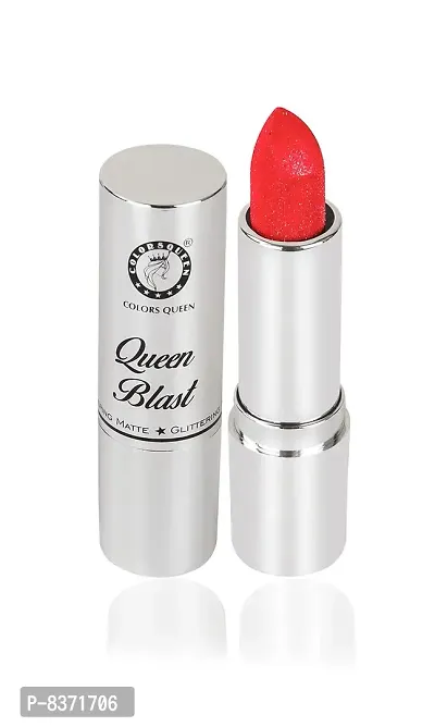 Colors Queen Glittering Matte Lipsticks (Orange) `-thumb2