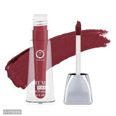 Colors Queen Cregrave;me Touch Non Transfer Lipstick Waterproof Lipstick Long Lasting Stays up to 18 hrs Matte Finish Smudge Proof Non Sticky and Non Drying Liquid Lipstick For Women (Cranberry)