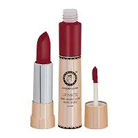 Colors Queen 2 in 1 Matte Lipstick Lip Matte Long Lasting Gloss, Waterproof, Non Transferable Hot Red (8 Gram)-thumb2