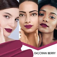 Colors Queen (NEW) Colors Stay Non Transfer Matte Lipstick_(Cranberry)-thumb4