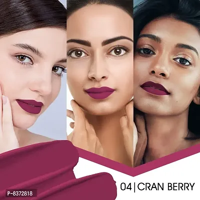 Colors Queen (NEW) Colors Stay Non Transfer Matte Lipstick_(Cranberry)-thumb5