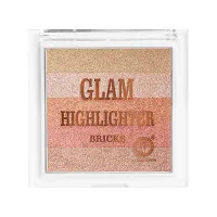 Colors Queen Professional make up Shimmer Glam highlighter Brick-thumb3