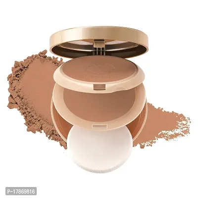 Colors Queen Brightness 2 in 1 Compact Powder | Oil Control, Lightweight Compact Powder with SPF (Golden Sand)-thumb0