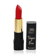 Beauty Berry Vogue Free Matte Lipstick (Rich Red)-thumb1