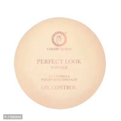 Colors Queen Perfect Look Oil Control Matte Compact Powder | 2 in 1 Compact Powder + Base Concealer-thumb5