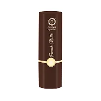 Colors Queen French Matte Waterproof Lipstick Enriched with Moisture, Single Stroke Application Non Sticky and Non Drying Creamy Matte Lipstick for Women (Coffee Brown, 3g)-thumb3