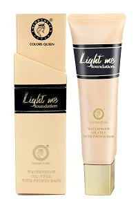 Colors Queen Light Me Oil Free Water Proof (With Primer Base) Foundation (Natural Marble) With 12 Hr. Smoothing Eye Primer (Pack Of 2)-thumb4