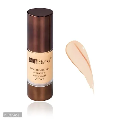 BEAUTY BERRY BASE FOUNDATION WITH PRIMER OIL FREE  WATER PROOF (IVORY)