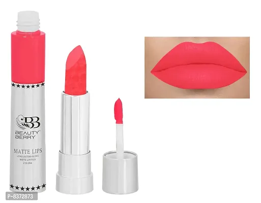 Beauty Berry || Matte Lips || 2 IN 1 || Long Lasting || Gloss Matte || Lipstick (pink)-thumb0