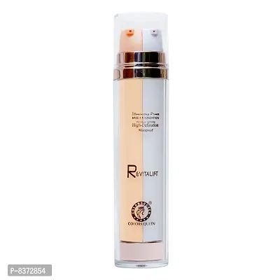 Colors Queen REVITALIFT ( 2 IN 1 ) ILLUMINATING PRIMER BASE + FOUNDATION Water Proof (Sheer Ivory)-thumb2