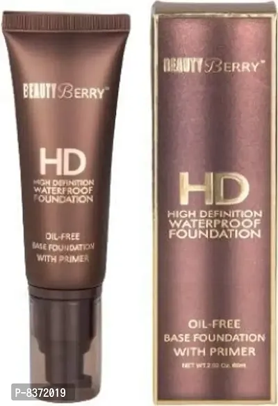 Beauty Berry HD FOUNDATION Foundation (Natural, Blush, 60 ml)-thumb0