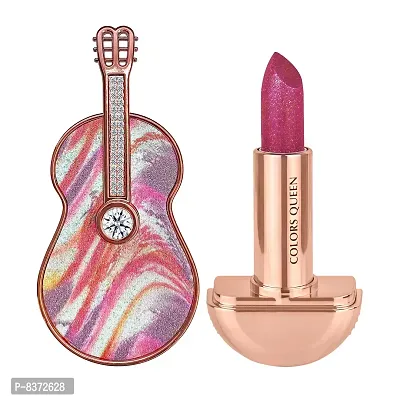 Colors Queen Rock Star Violin Matte Lipstick {Pink Peonies}-thumb3