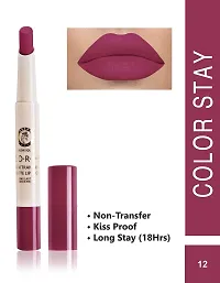 Colors Queen Non Transfer Matte Lipstick (Bio Rose ) with soft Kajal-thumb1