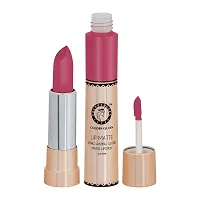 Colors Queen 2 in 1 Matte Lipstick Lip Matte Long Lasting Gloss, Waterproof, Non Transferable Collage Girl (8 Gram)-thumb2