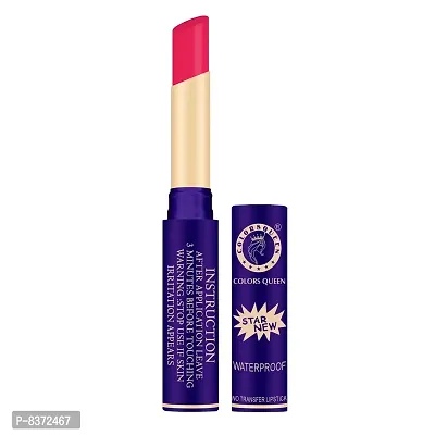 Colors Queen LIPSTICK STAR Premium Waterproof Non Transfer Pure Matte, 18 Hours Stay Shade Pink-thumb3