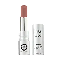 Colors Queen Kiss Lips Matte Lipstick Smudge Proof and Non Transfer Creamy Matte Long Stay Lipstick for Women (Nude)-thumb2