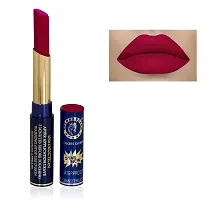 Colors Queen Non Transfer Long Lasting Matte Lipstick (Queen Red) With Lip Balm-thumb1