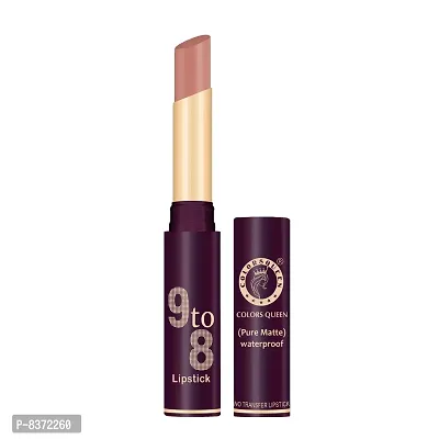 Colors Queen 9to8 Non-transfer Pure Matte Lipstick (Nude)-thumb3