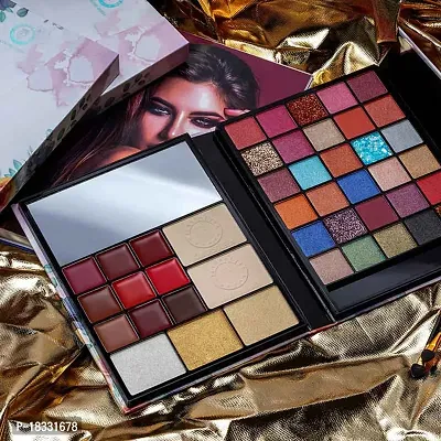 Classic Mega Star | Eyeshadow Palette | 5 In 1 Eyeshadow Palette, Comes With Lipsticks | Face Powder | Glitter Eyeshadow | Blusher Palette | And Highlighter Palette Or Face Make Up | Cruelty Free And Vegan-thumb2