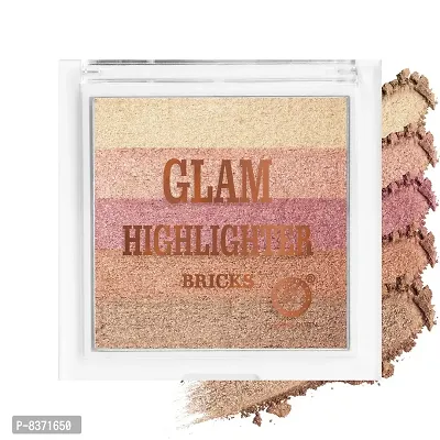 Colors Queen Professional Make up Shimmer Glam Highlighter Brick-thumb2