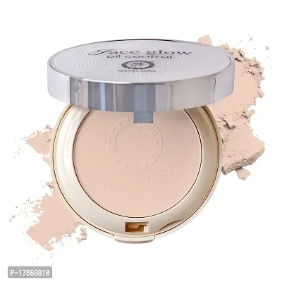 Colors Queen Oil Control Compact Powder for All Skin Types (Natural)