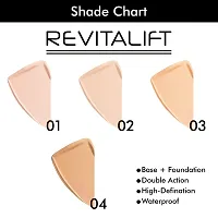 Colors Queen REVITALIFT ( 2 IN 1 ) ILLUMINATING PRIMER BASE + FOUNDATION Water Proof (Sheer Ivory)-thumb4