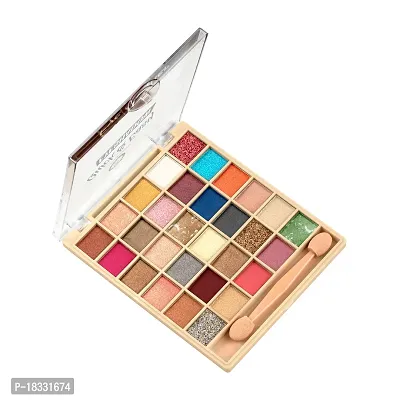 Classic 32 Colours Highly Pigmented Eyeshadow Palette | Waterproof, Easily Blendable With Flawless Finish (02)