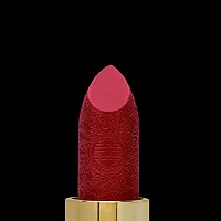 Colors Queen French Matte Waterproof Lipstick Enriched with Moisture, Single Stroke Application Non Sticky and Non Drying Creamy Matte Lipstick for Women (Hot Red, 3g)-thumb4