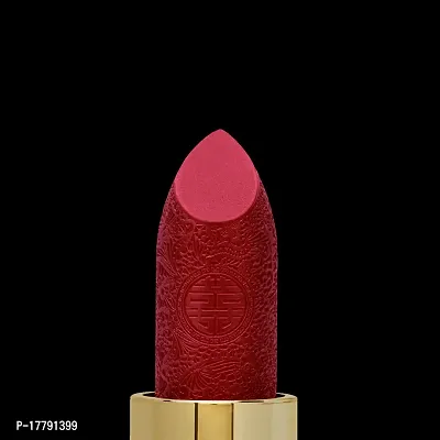 Colors Queen French Matte Waterproof Lipstick Enriched with Moisture, Single Stroke Application Non Sticky and Non Drying Creamy Matte Lipstick for Women (Hot Red, 3g)-thumb5