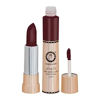 Colors Queen 2 in 1 Matte Lipstick Lip Matte Long Lasting Gloss, Waterproof, Non Transferable Katrina Coffee (8 Gram)-thumb2