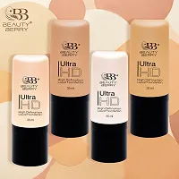 Beauty Berry Ultra HD High Definition Liquid Foundation OIL Free (Normal to Oily Skin) Foundation (Honey Beige)-thumb2