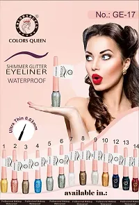 COLORS QUEEN SHIMMER GLITTER EYELINER WATERPROOF-thumb1