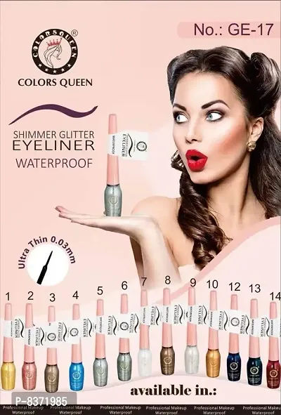 COLORS QUEEN SHIMMER GLITTER EYELINER WATERPROOF-thumb2