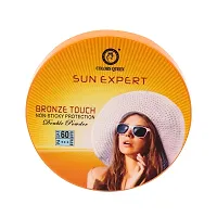 Colors Queen Sun Expert Bronze Touch Non Sticky Protection Double Compact Powder (Fair)-thumb3