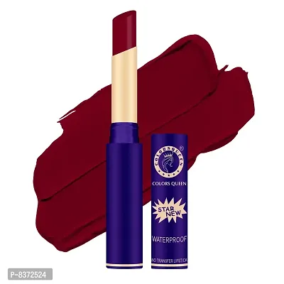 Colors Queen Non-Transfer Matte Lipstick 18Hrs Stay, Matte Finish - Hot Maroon