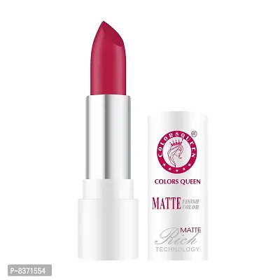 Colors Queen Rich Matte Lipstick (Karina Peach, 3.8g)-thumb3