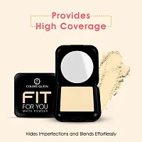 Colors Queen Fit for U Matte Compact Powder with SPF | 2 in 1 Oil Free Compact, UV Protection-thumb3