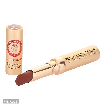 Colors Queen Beauty Lip Pure Matte Lipstick (Coffee, 4g )-thumb4