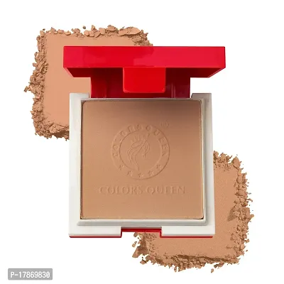 Colors Queen Photogenic Compact | 2 in 1 Oil Control Compact Powder, Gives Skin a new energy | Comes With Spf-15 which provides Oil Free Matte Finish | Face Compact Powder For Women. Honey Beige-thumb0