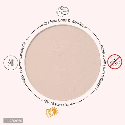 Colors Queen Oil Control Compact Powder | Face Compact for Women, with SPF 15 to protect skin from Sun. Has a Silky Texture, evens out the skin, Conceals fine lines and wrinkles. Compact Powder for Fair Skin Tone (Natural)-thumb5