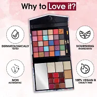 Classic Mega Star | Eyeshadow Palette | 5 In 1 Eyeshadow Palette, Comes With Lipsticks | Face Powder | Glitter Eyeshadow | Blusher Palette | And Highlighter Palette Or Face Make Up | Cruelty Free And Vegan-thumb2