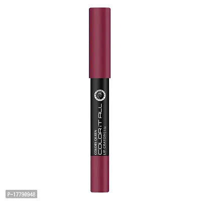 Colors Queen Color It All Lip Crayon Lipstick Long Lasting Lip Crayon Waterproof Matte Lipstick Highly Pigmented Lip Crayon for Women (Dynamite Berry, 3.5g)-thumb4