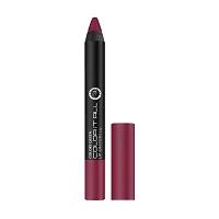 Colors Queen Color It All Lip Crayon Lipstick Long Lasting Lip Crayon Waterproof Matte Lipstick Highly Pigmented Lip Crayon for Women (Dynamite Berry, 3.5g)-thumb1